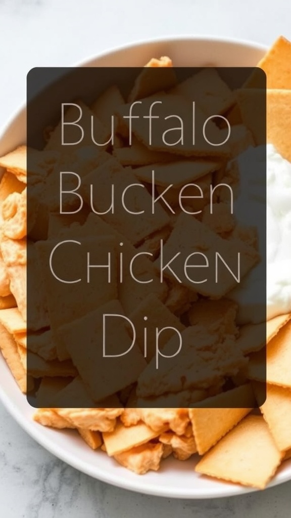 Buffalo Chicken Dip with chips