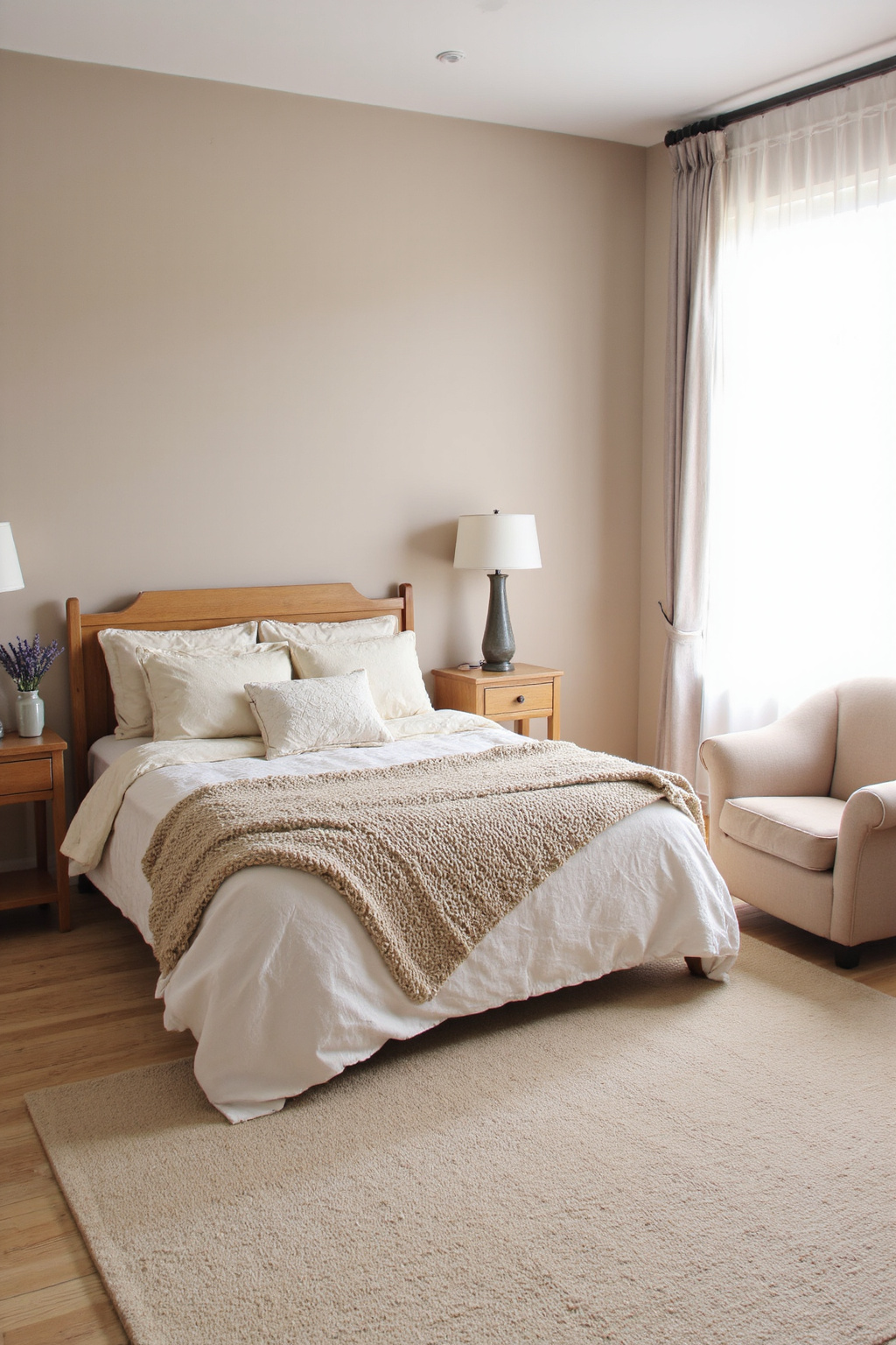 beige bedroom, beige room, peaceful bedroom aesthetic, cream small bedroom ideas, soft neutral bedroom