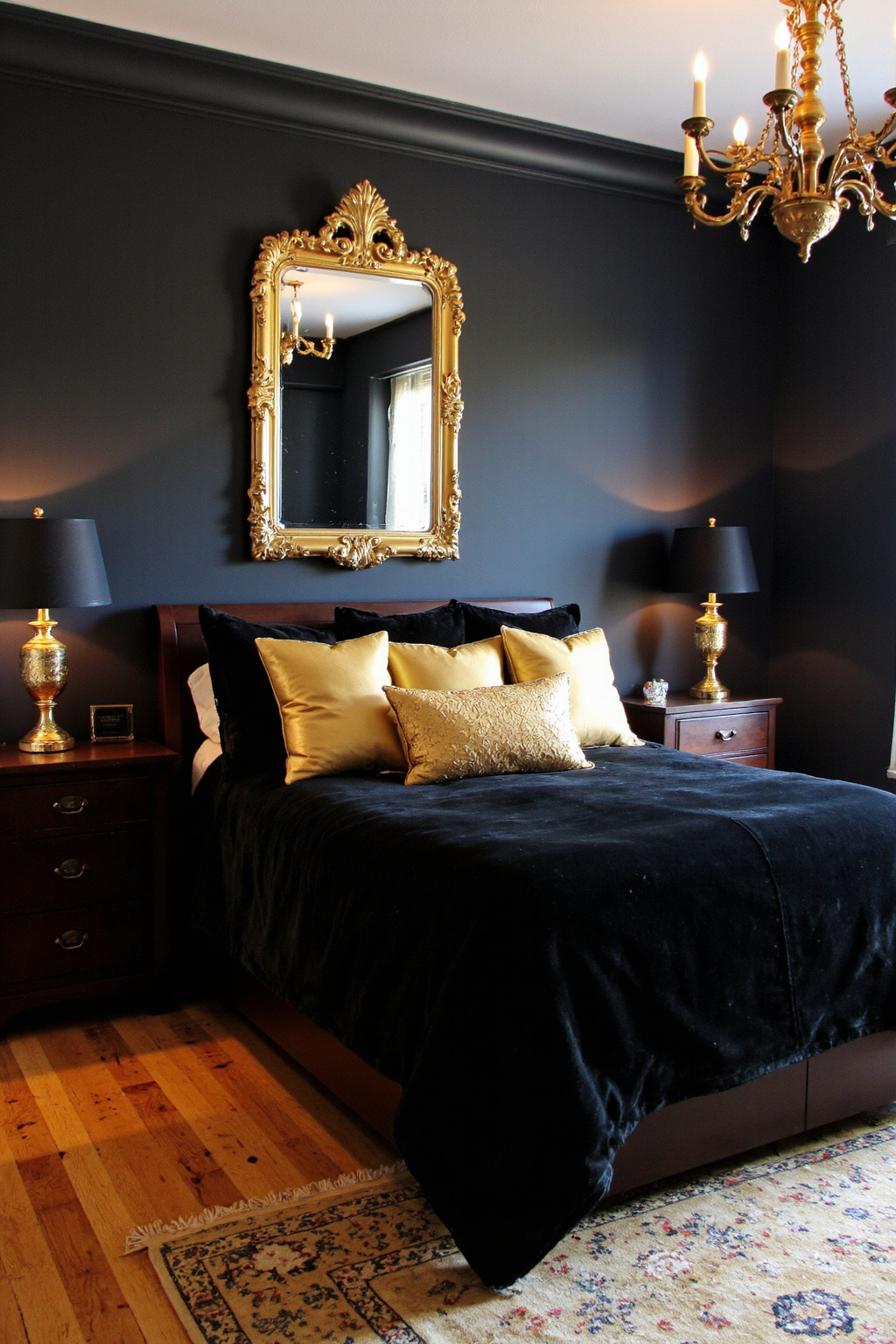 black bedroom, black bedroom design, black bedrooms elegant, black queen bedroom ideas, dark grey bedroom aesthetic