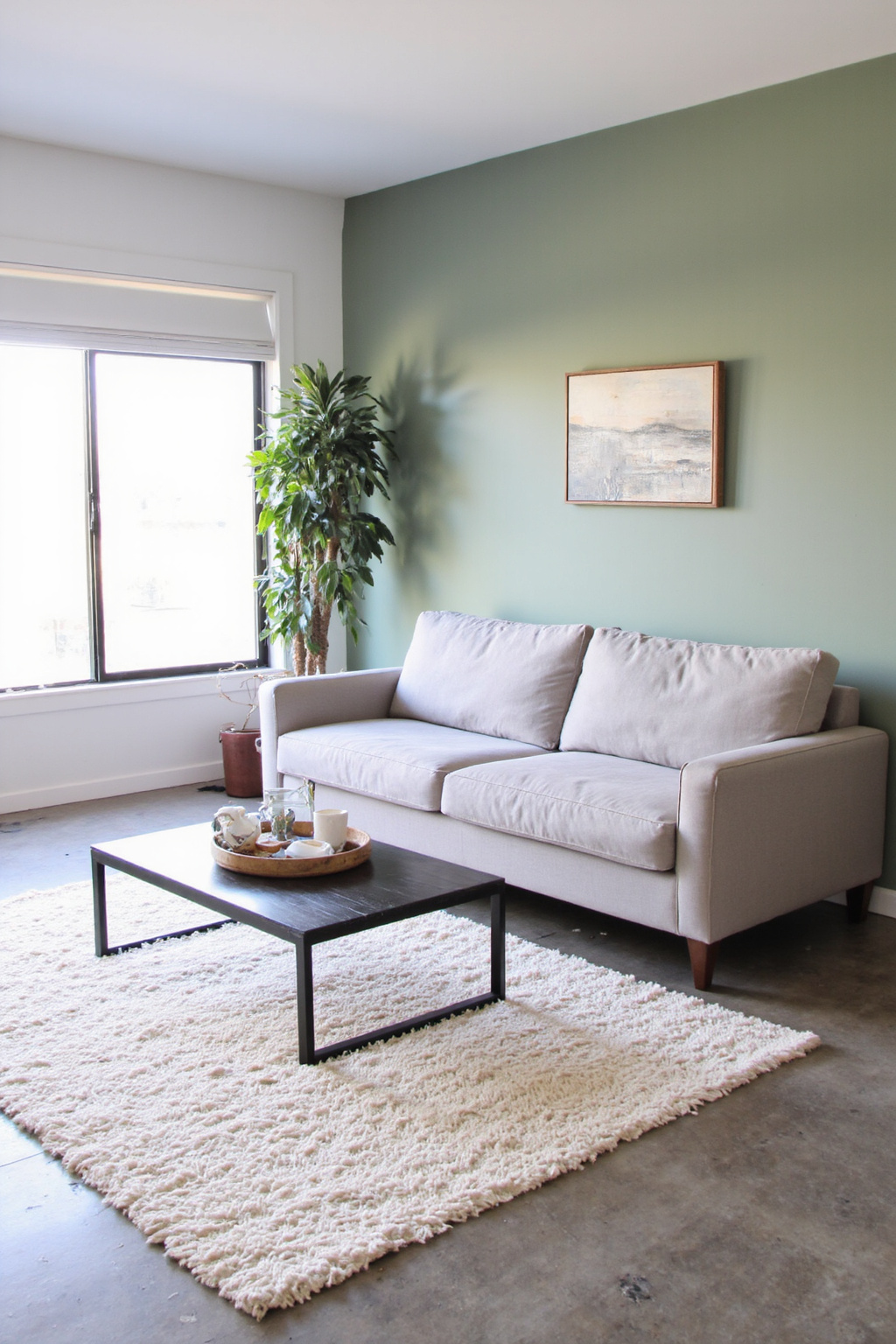 green living room ideas, green living room decor, sage green wall living room ideas, one green wall living room, brown and green living room