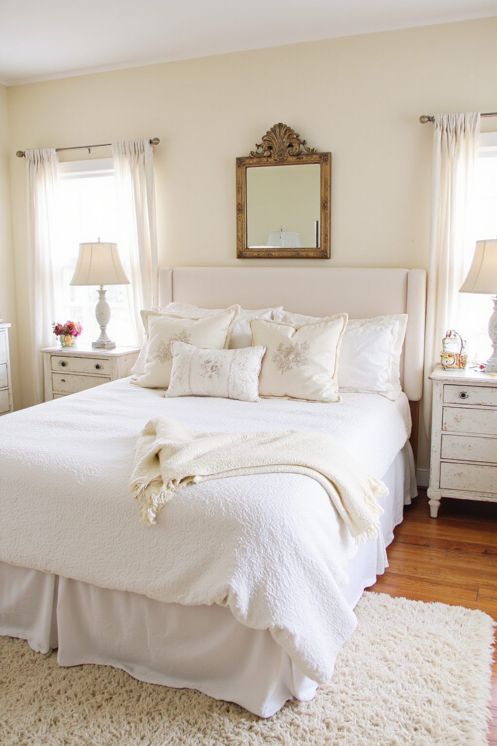 white bedroom ideas, white bed, makeover bedroom, white canopy bed, cute modern bedroom ideas