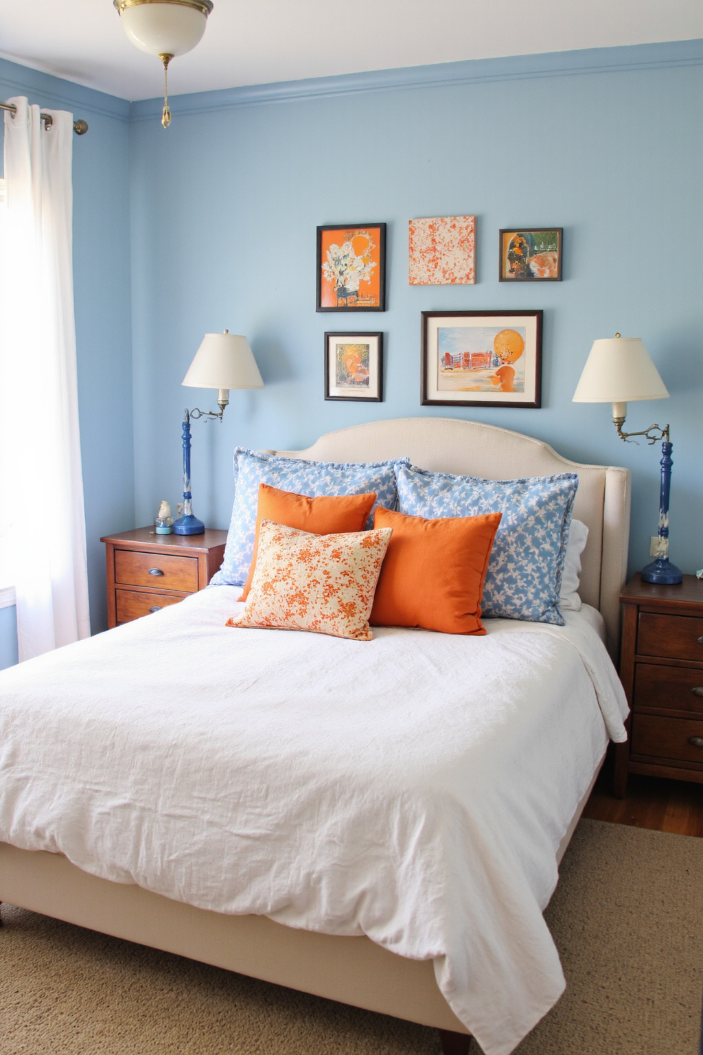 orange bedroom ideas, orange bedroom decor, orange accent walls, orange bedrooms ideas, orange bedrooms
