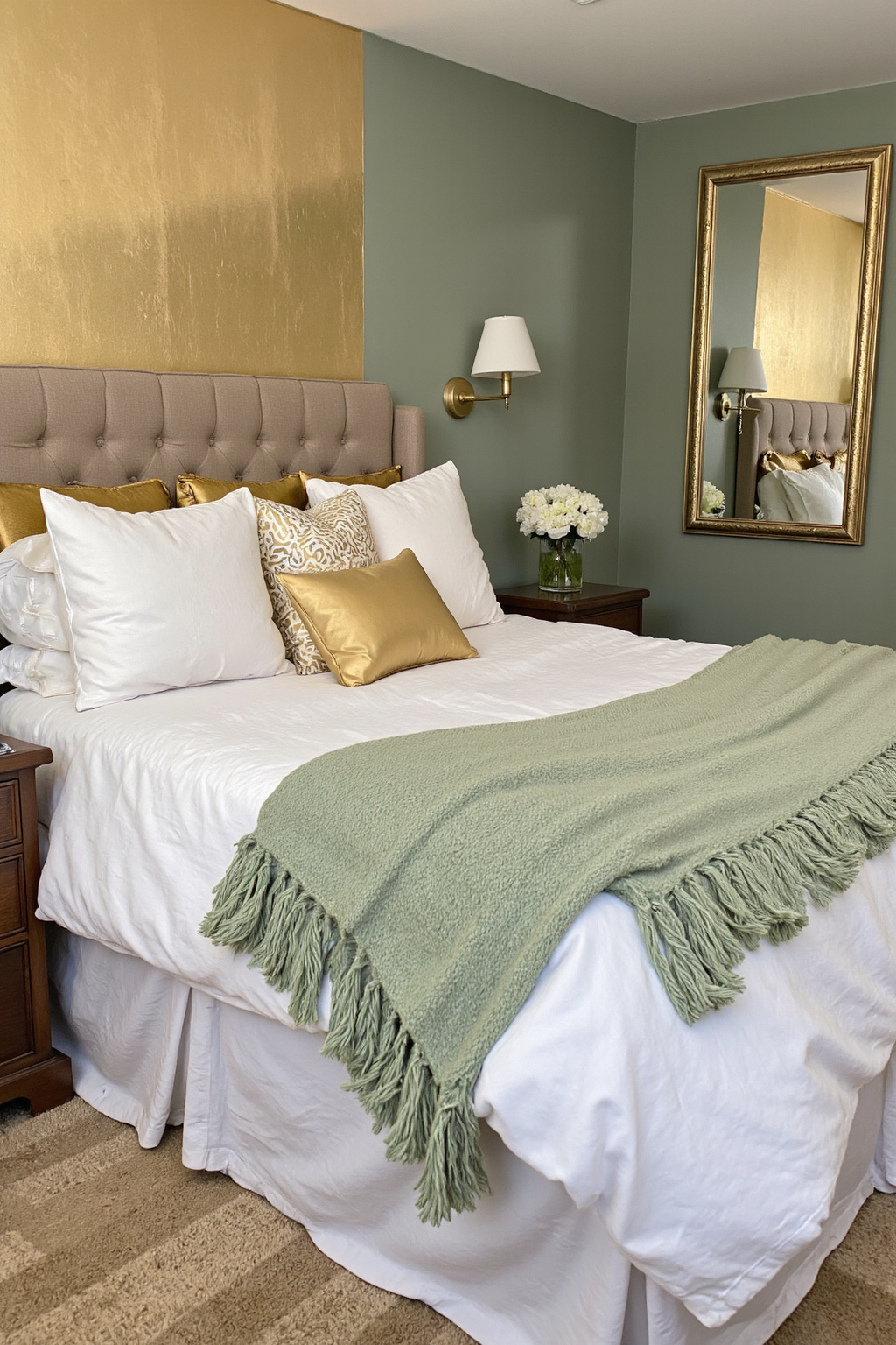 green bedroom, sage green bedroom, green cream bedroom ideas, bedroom sage green, sage green bedrooms