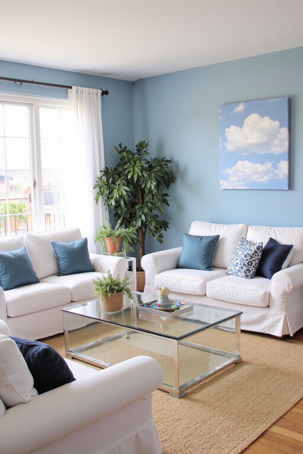 blue and white living room, light blue living room, light blue living room ideas, eclectic navy living room, blue living room color