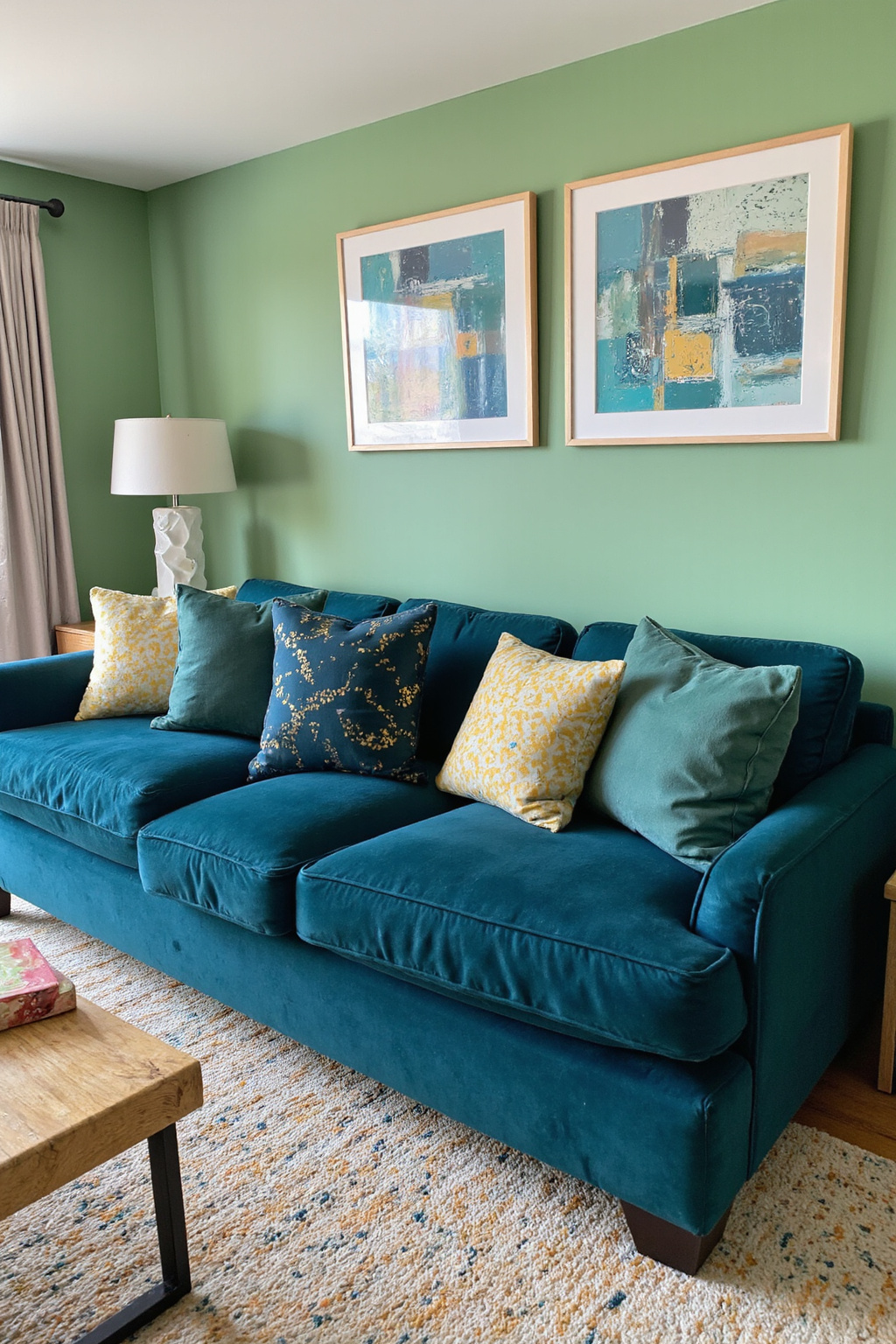 sage living room, living room green, living room green palette, living room design green, neutral living room sage green