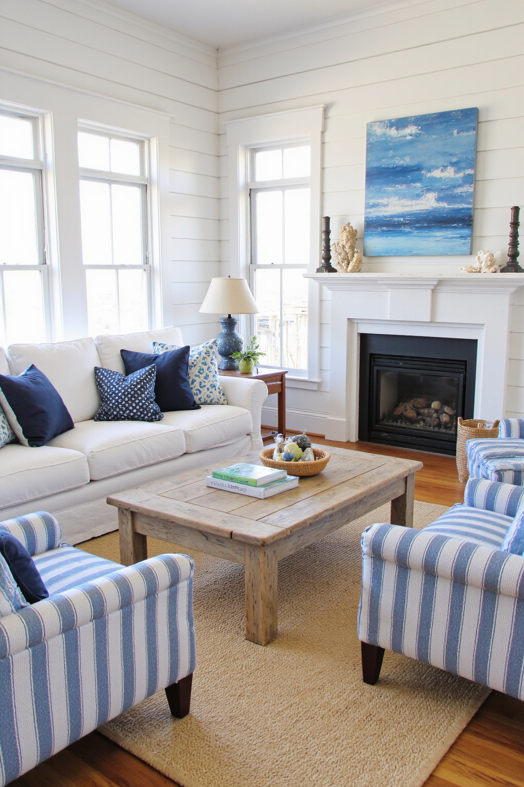 modern coastal living room, beach house living room, coastal boho living room, coastal decorating living room, coastal farmhouse living room ideas