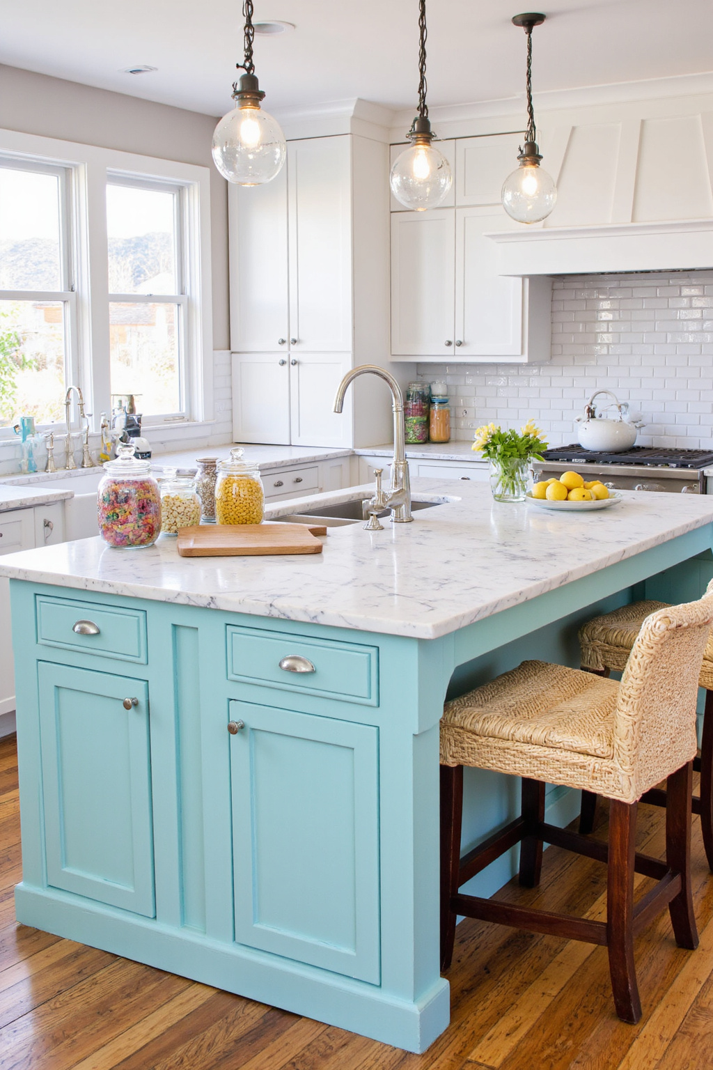 coastal kitchen ideas, coastal kitchen decor, beach cottage kitchen ideas, airbnb small kitchen ideas, costal kitchen aesthetic