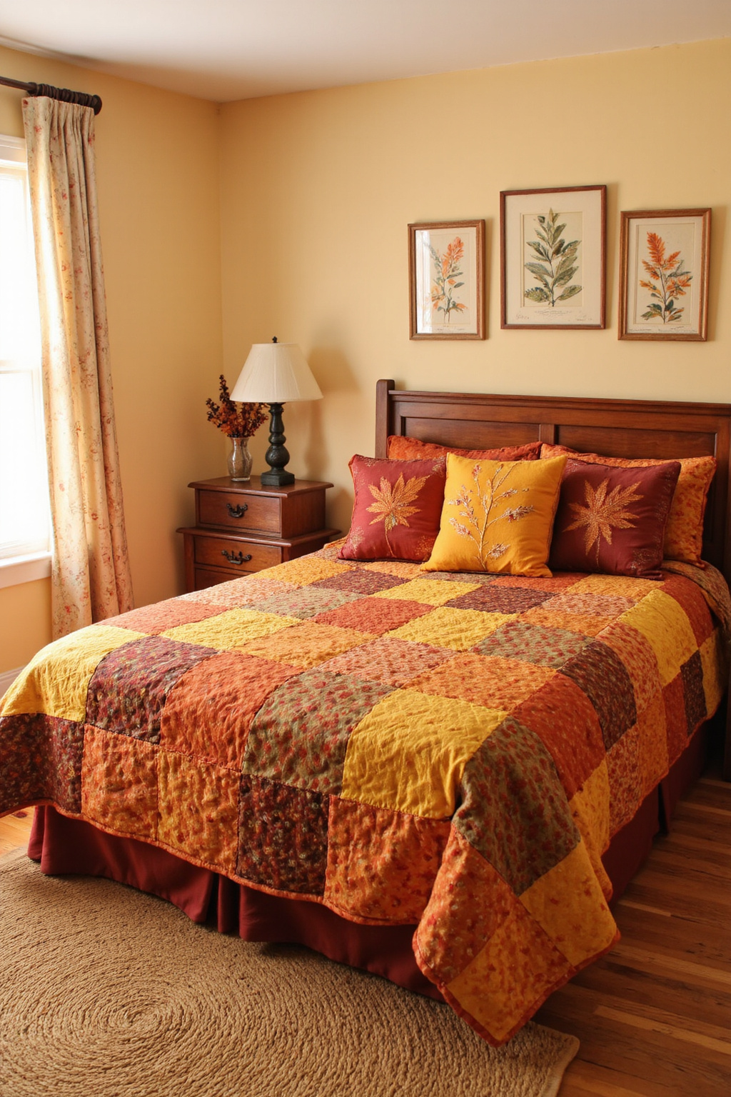 orange bedroom ideas, burnt orange room ideas, orange bedroom walls, autumn colour bedroom ideas, burnt orange master room