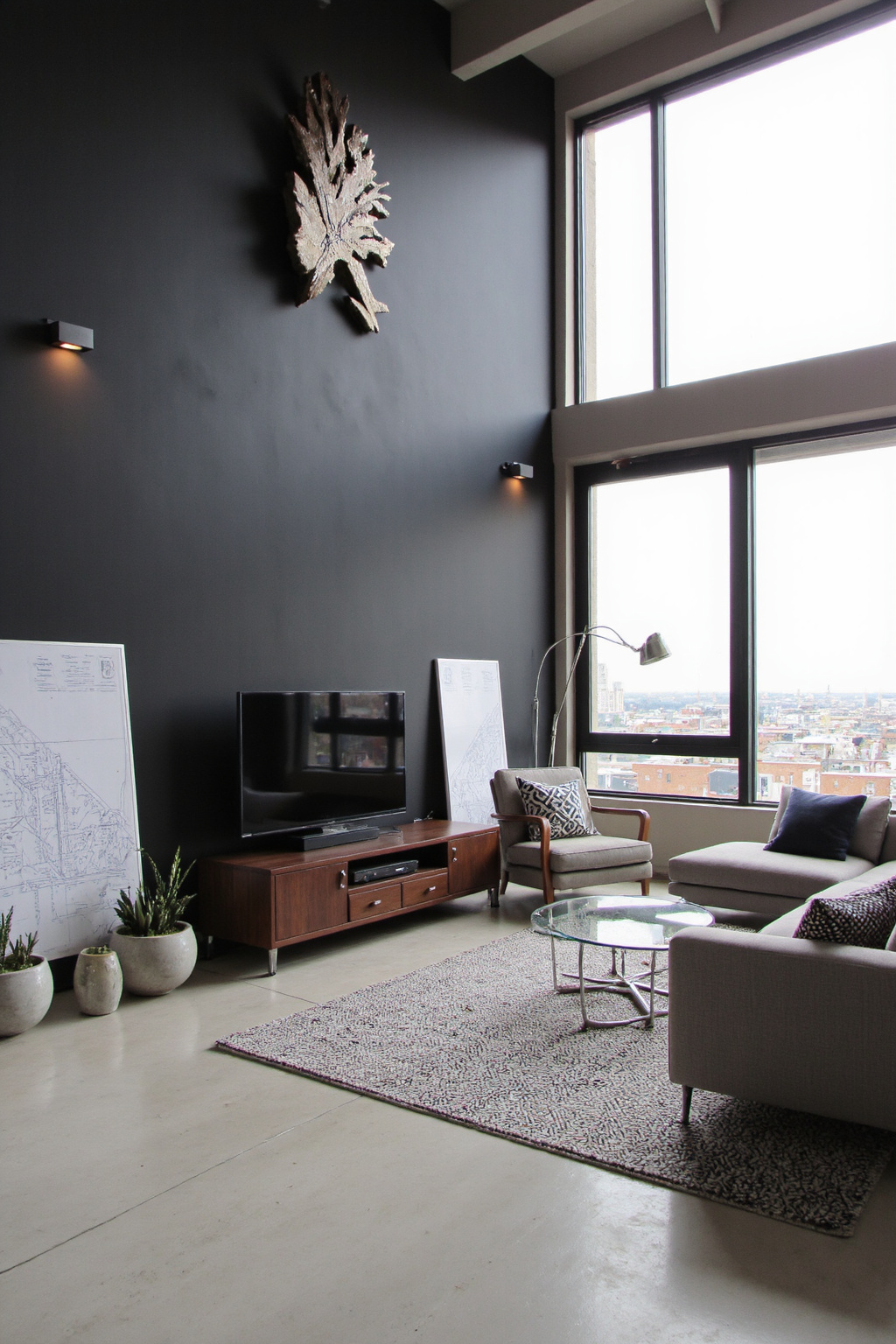 industrial decor living room, industrial livingroom, dark aesthetic living room ideas, boho industrial living room inspiration, living room design industrial