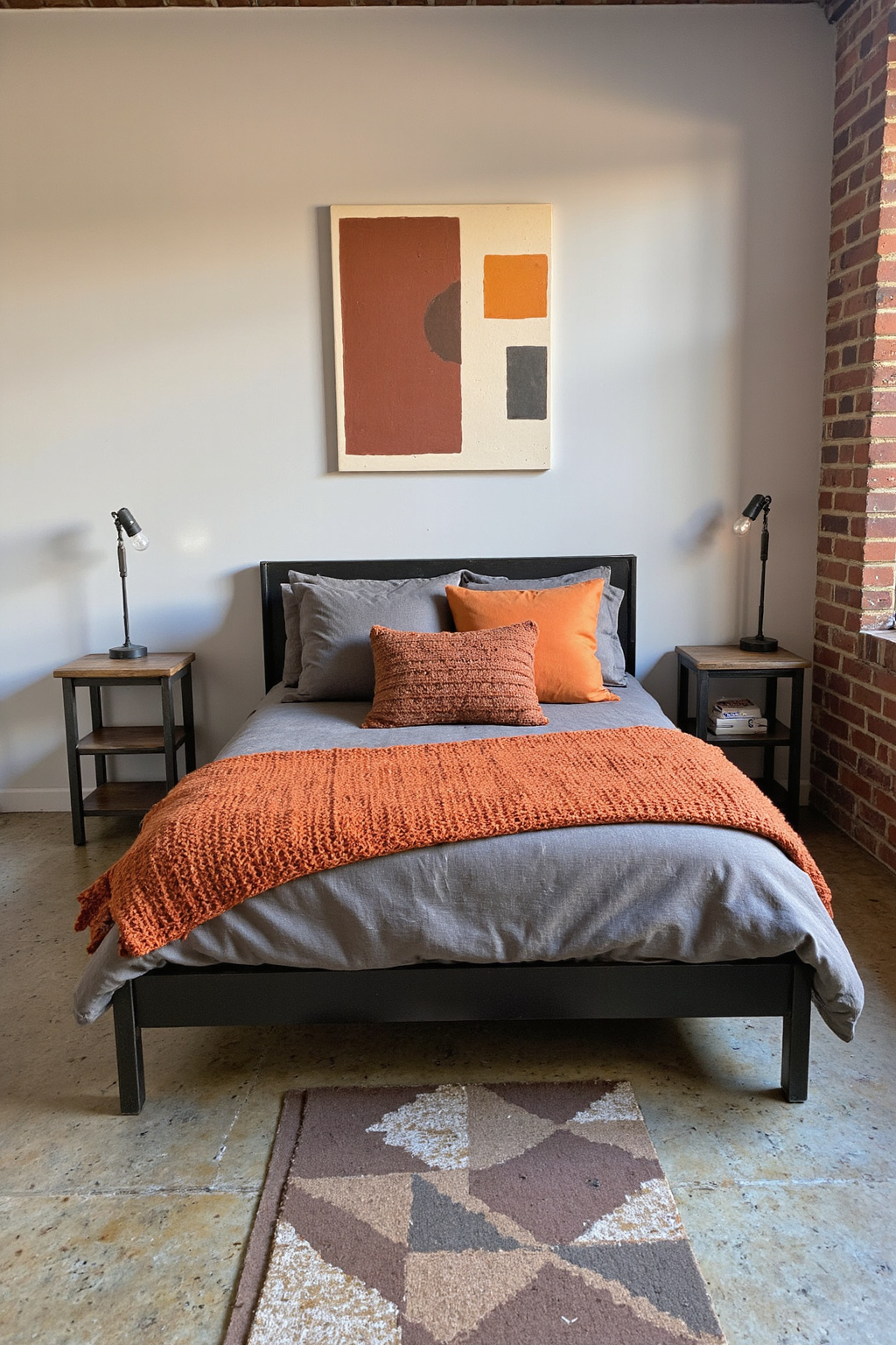 burnt orange bedroom ideas, bedroom burnt orange, burnt orange and grey bedroom ideas, bedroom inspirations burnt orange, burnt yellow bedroom