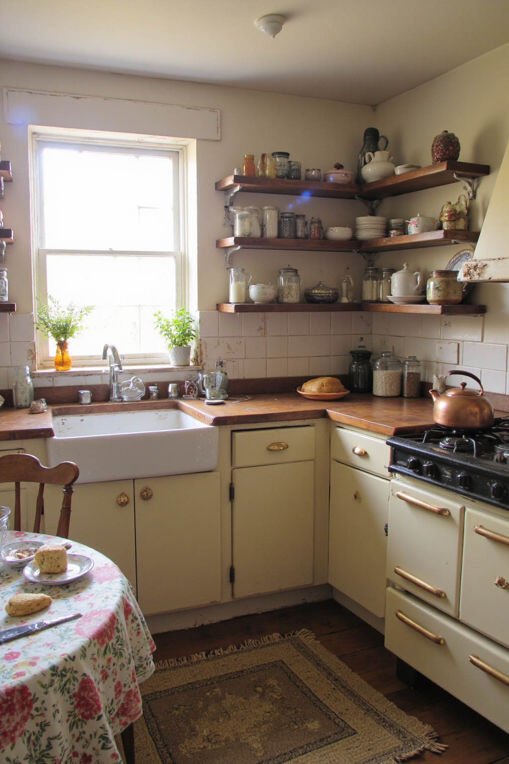 bright kitchen aesthetic, cozy kitchen, house interior cozy kitchen, cozy french kitchen, small cottage kitchen inspiration