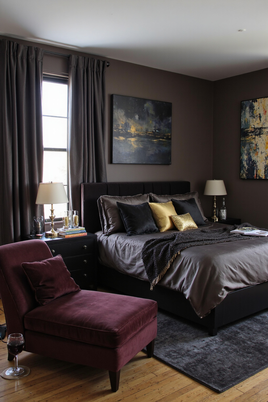 taupe bedding, neutral bedrooms, bedroom decor cozy, dark taupe bedroom walls, grey and taupe bedroom