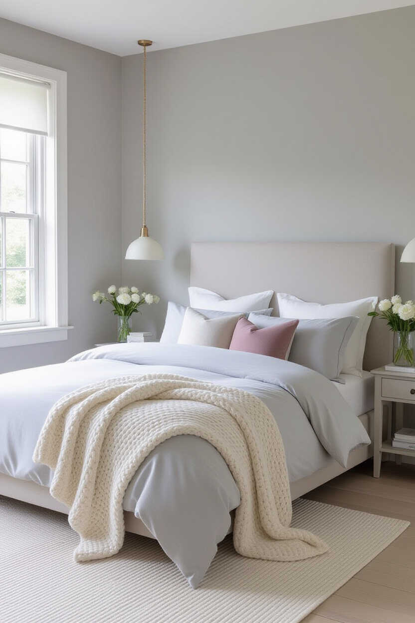 neutral bedroom paint, neutral paint colors, bedroom color schemes, masterbedroom bedroom paint colors, neutral pink bed