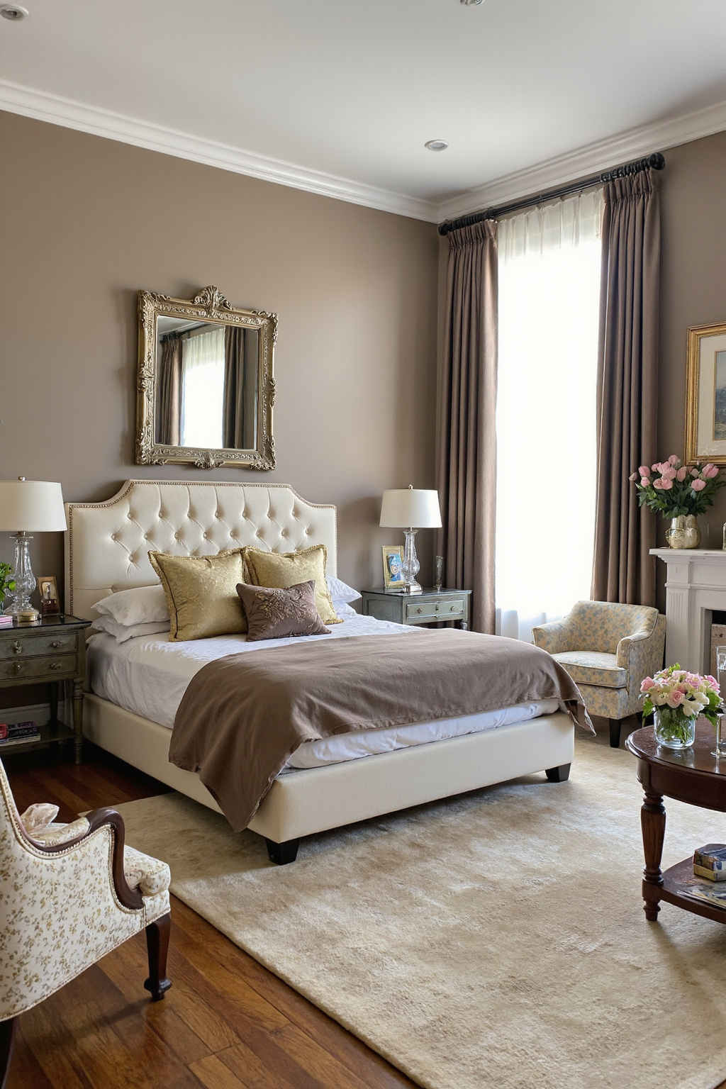 neutral bedrooms, taupe bedroom, bedroom decor cozy, grey and taupe bedroom, neutral bedrooms with pop of color