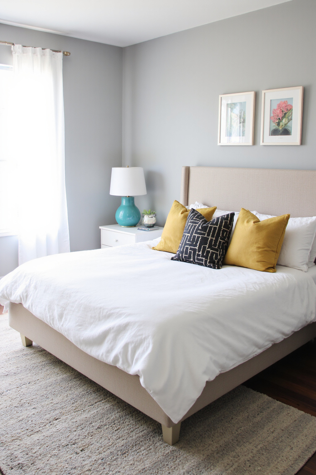grey headboard bedroom color schemes, grey bedroom colors, gray bedroom color schemes, gray paint colors sherwin williams, accent colors for agreeable gray