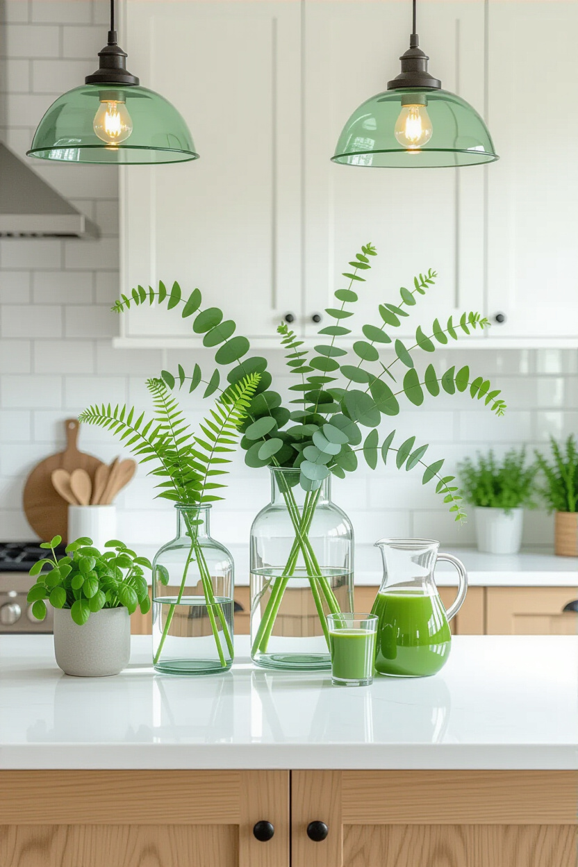 kitchen island decor ideas, farmhouse kitchen design, kitchen counter decor fruit bowl, middle island kitchen decor, decor on kitchen island