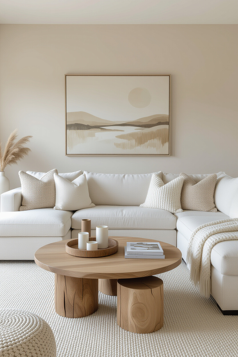 neutral living room, living room inspiration, earthy living room, bohemian living room, lounge room styling