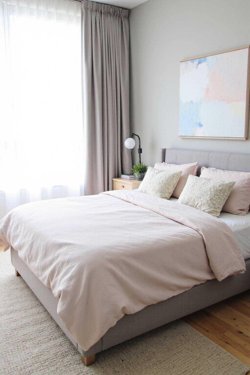 pastel room decor, light pastel bedroom, minimalistic pastel room, pastel wall design, pastel apartment aesthetic