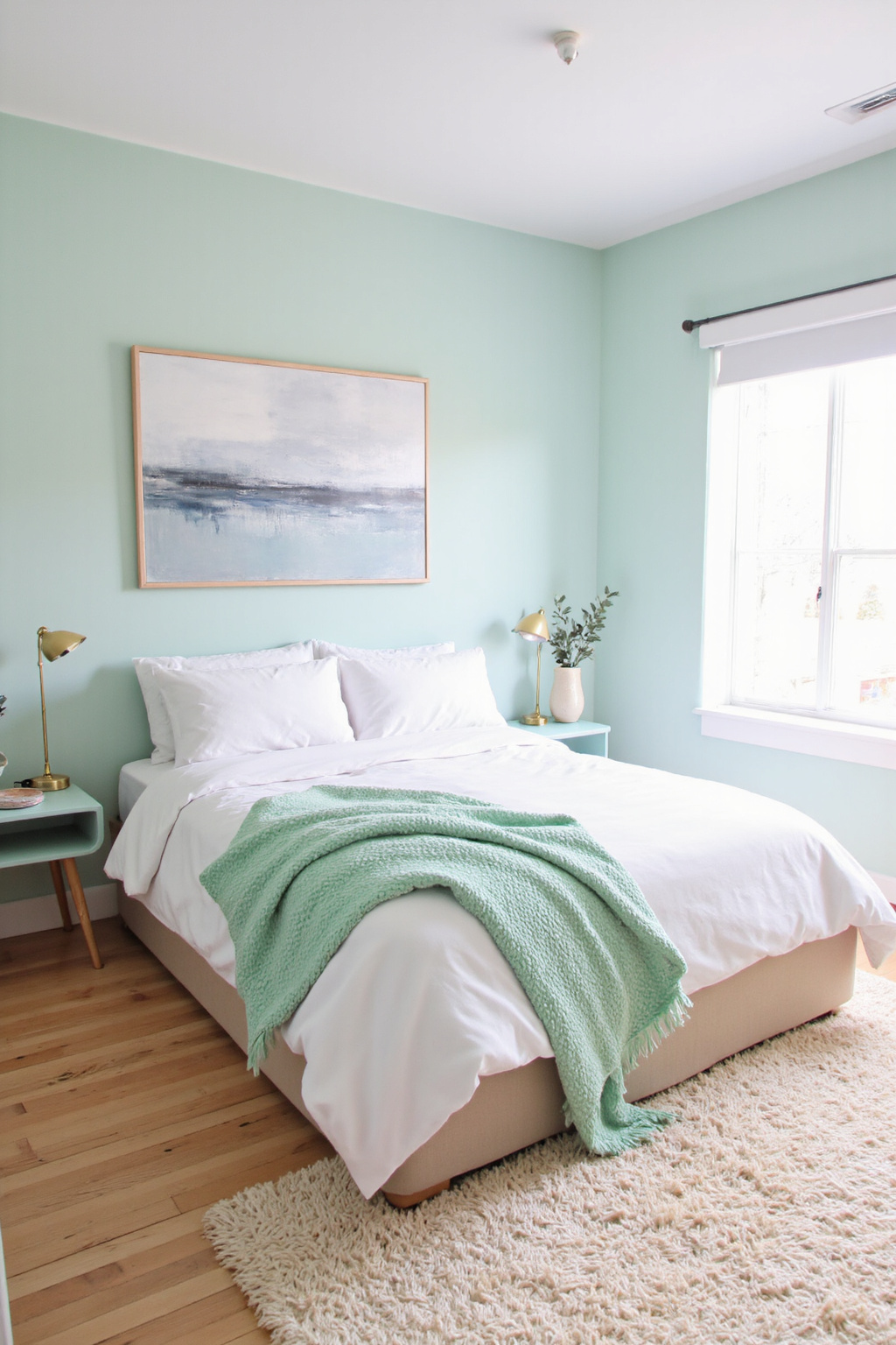 mint green bedroom ideas, mint green rooms, mint green furniture, mint and purple bedroom, mint blue room