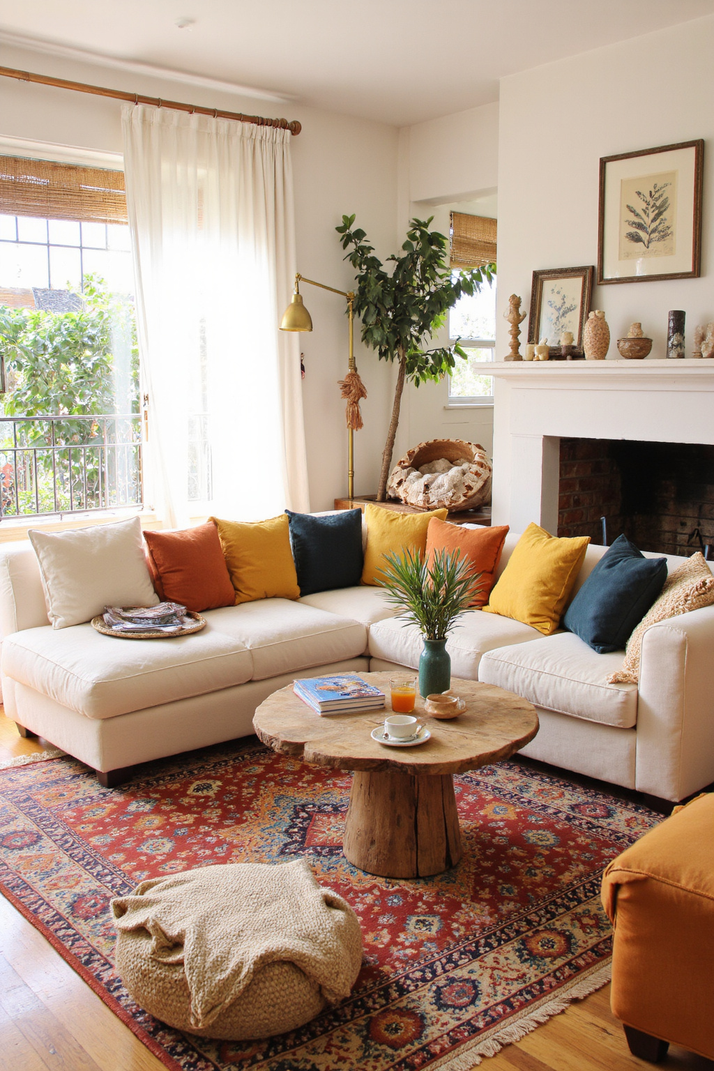 earthy living room, cozy living room warm, modern living room interior, outdoorsy living room, sage green modern living room