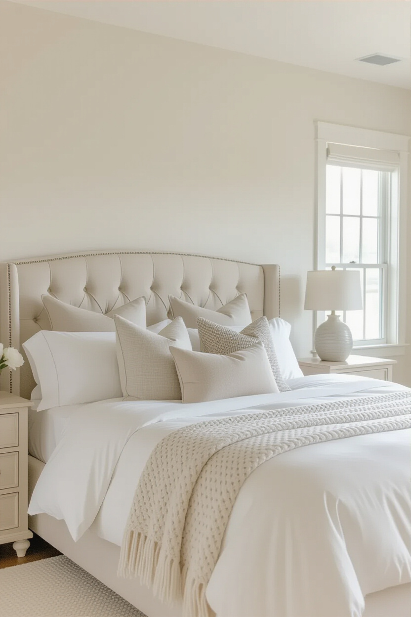 bedroom, paint color inspiration, neutral color decor, earthy bedroom, pale bedroom paint colors