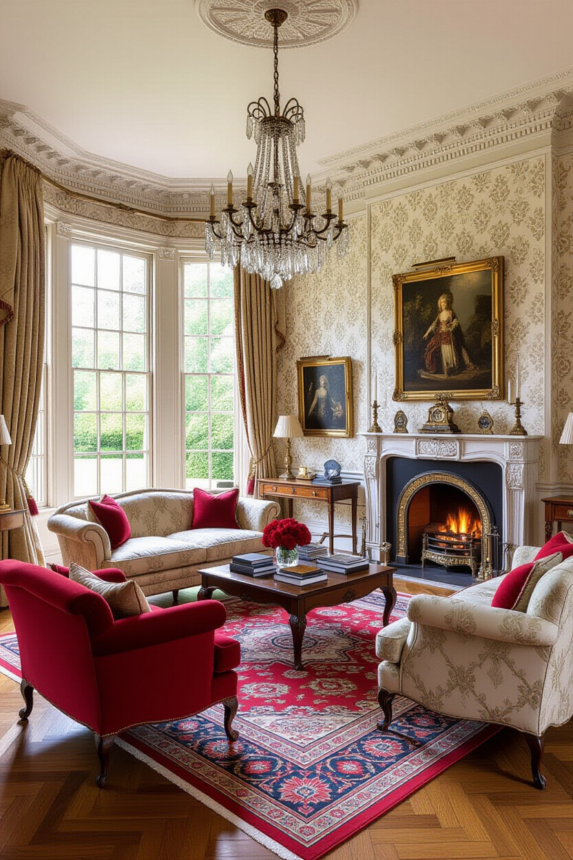 elegant living room decor, elegant living room, elegant mansion living room, luxury living room decor, luxury living room interior
