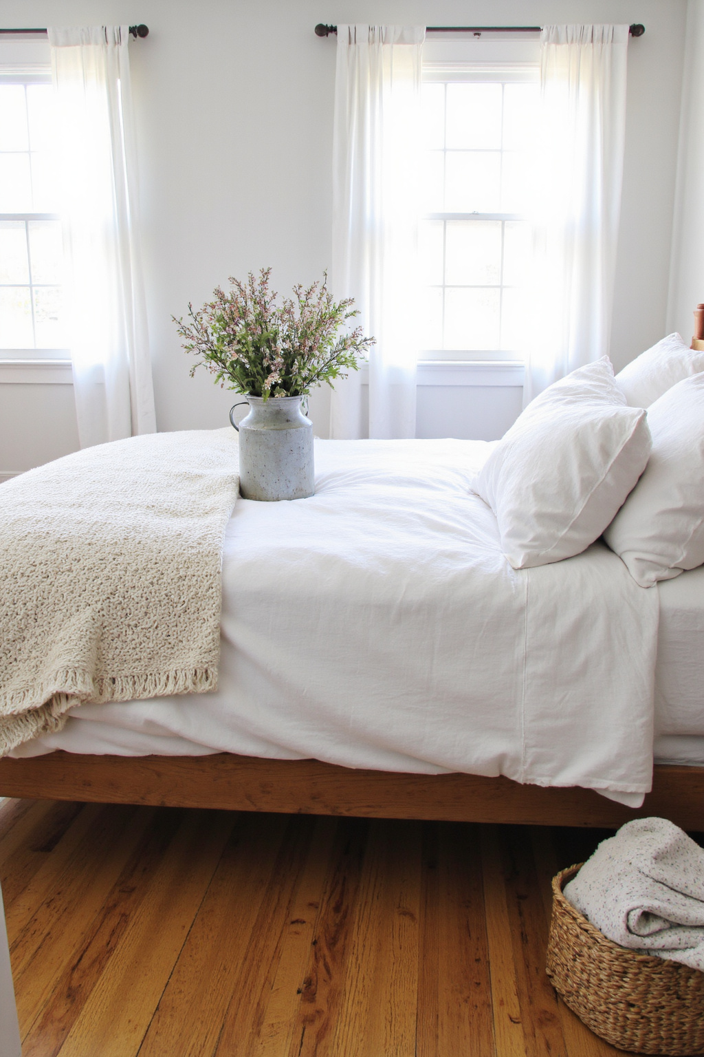 modern farmhouse bedroom, cozy farmhouse bedroom, farmhouse bedroom decor ideas, dark wood farmhouse bedroom, small green bedroom ideas