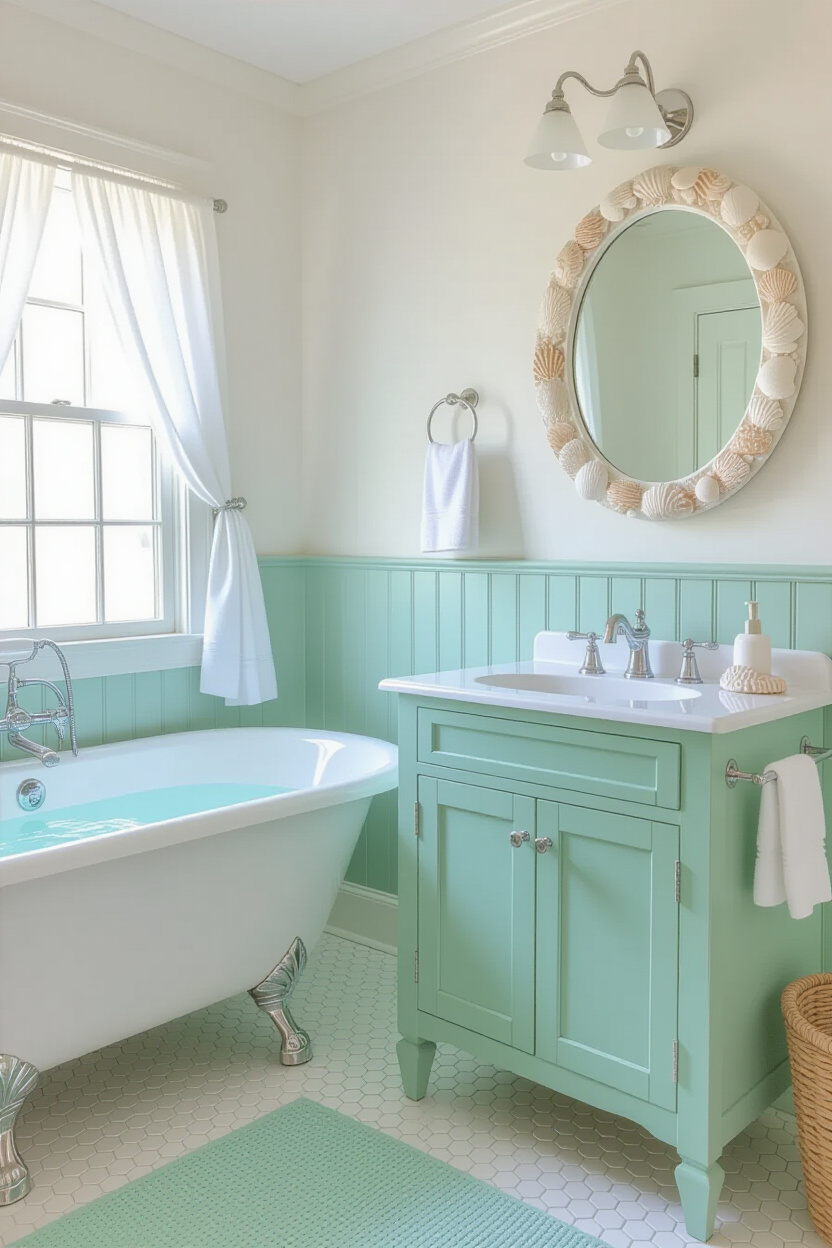 coastal cottage bathroom, master coastal bathroom, coastal wood decor, modern coastal bathroom, coastal cottage bathroom ideas