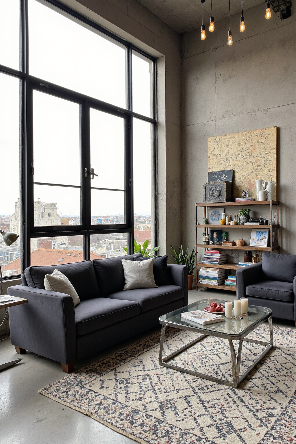 industrial living room, industrial living room design, industrial chic living room, modern industrial living room ideas, living room styles