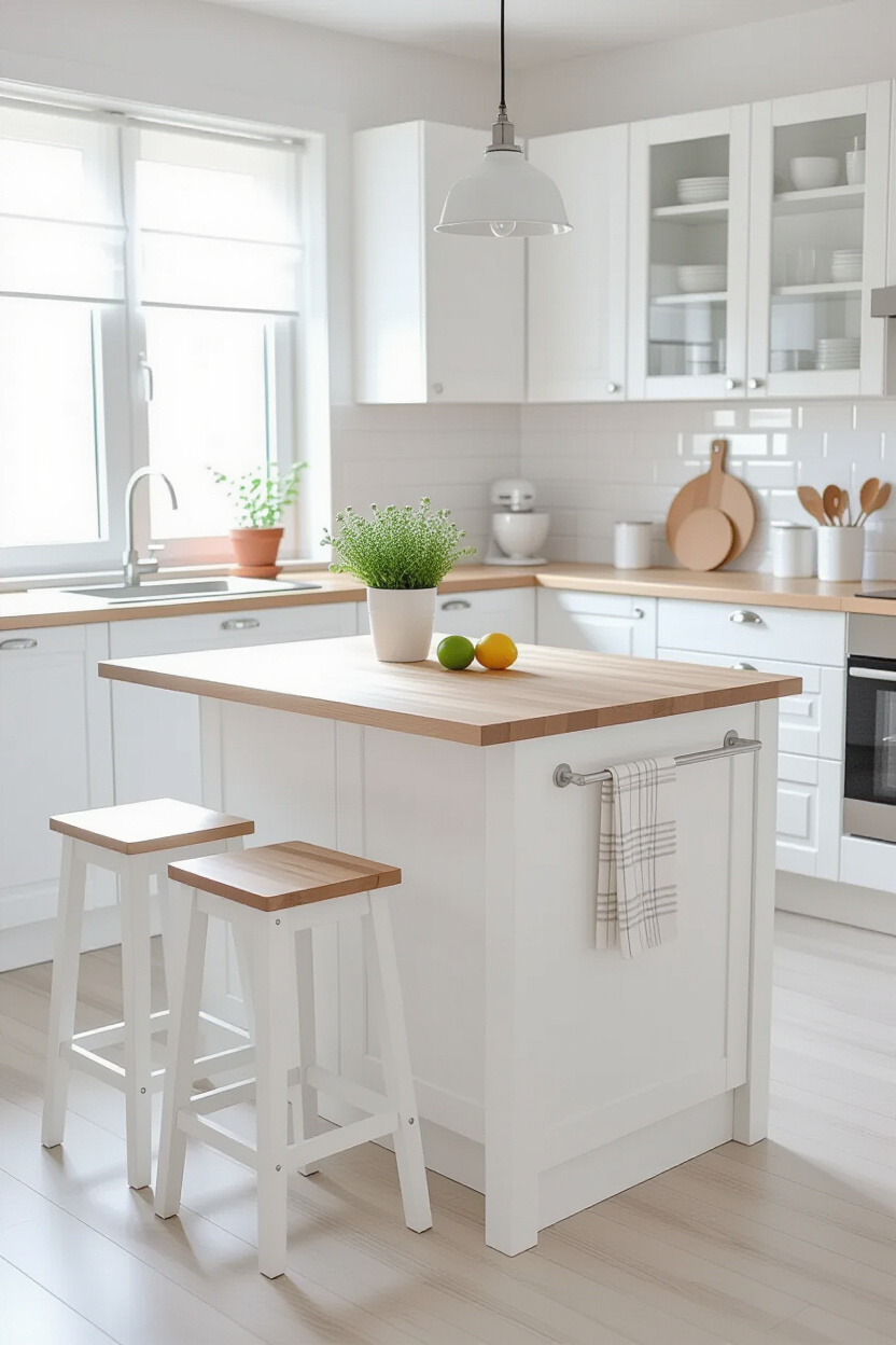 small kitchen island, kitchen farmhouse, small kitchen, small kitchen with island table, island kitchen with storage