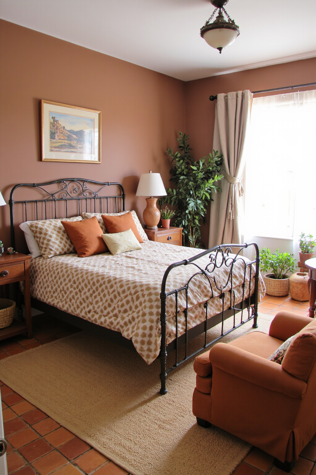 moody taupe bedroom, taupe bedding, taupe paint bedroom, taupe headboard bedroom, stone paint bedroom
