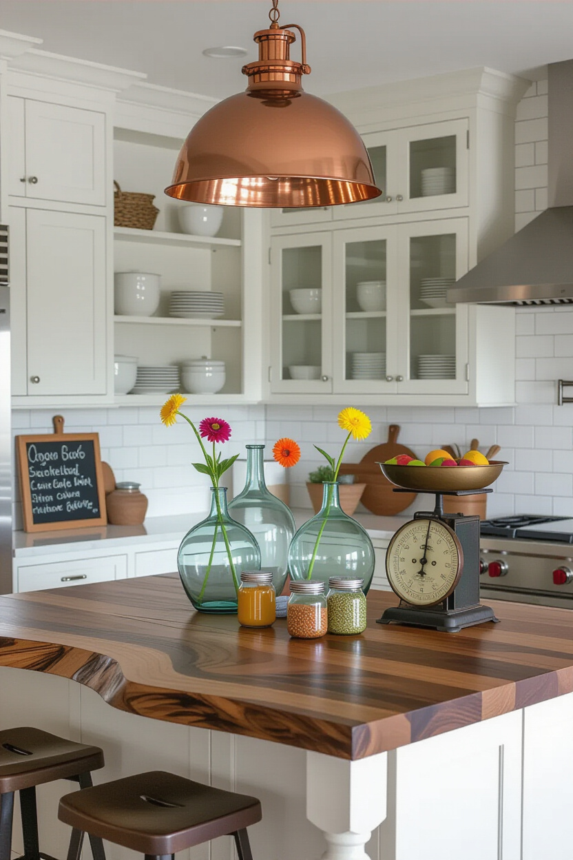farmhouse kitchen design, kitchen island decor ideas, middle island kitchen decor, top kitchen cabinets decor, functional kitchen island decor