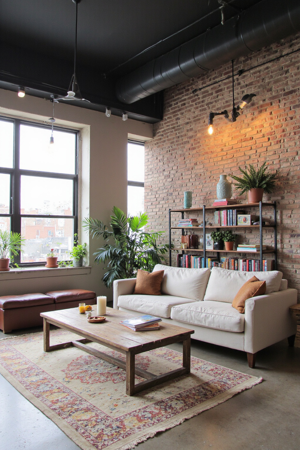 modern industrial living room, industrial living room ideas, living room styles, industrial chic living room, industrial farmhouse living room