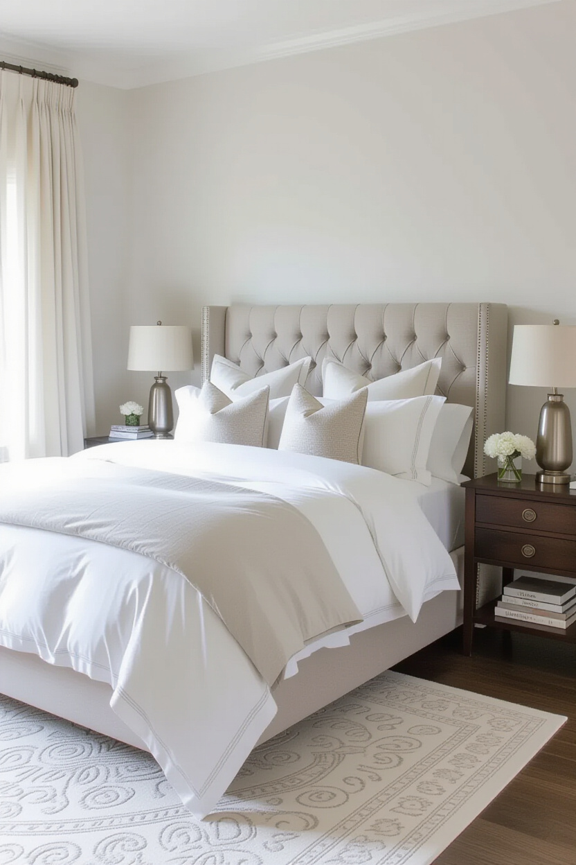 modern luxury bedroom, classy bedroom, wood bedroom, sophisticated bedroom, farmhouse bedroom