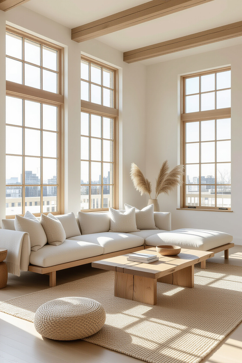 japandi living room, japandi design, japanese inspired house interior, japandi living room design coffee tables, modern living room designs apartment