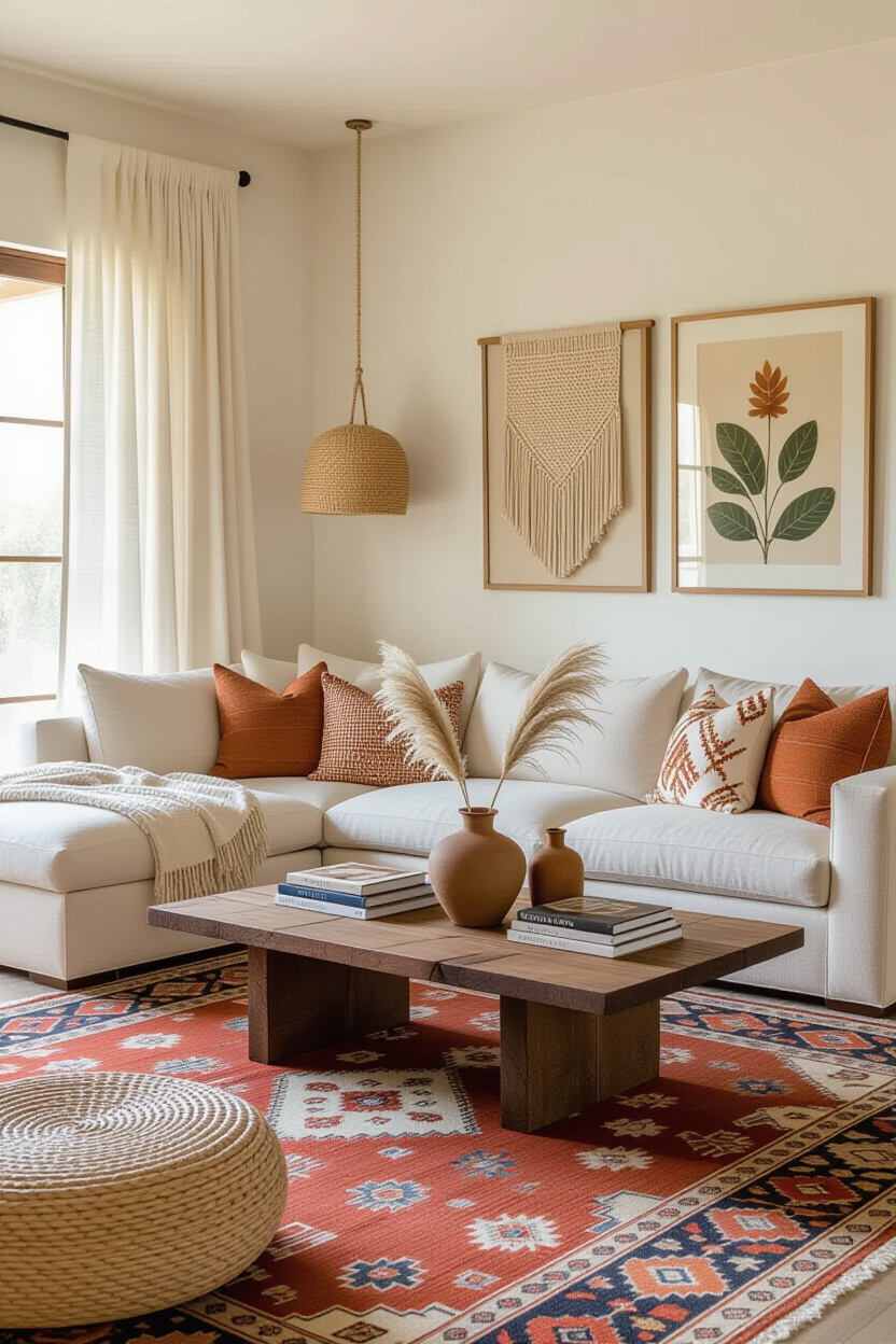 future apartment decor, bohemian living room, cottagecore house living room, ideas of living room, wooden aesthetic living room