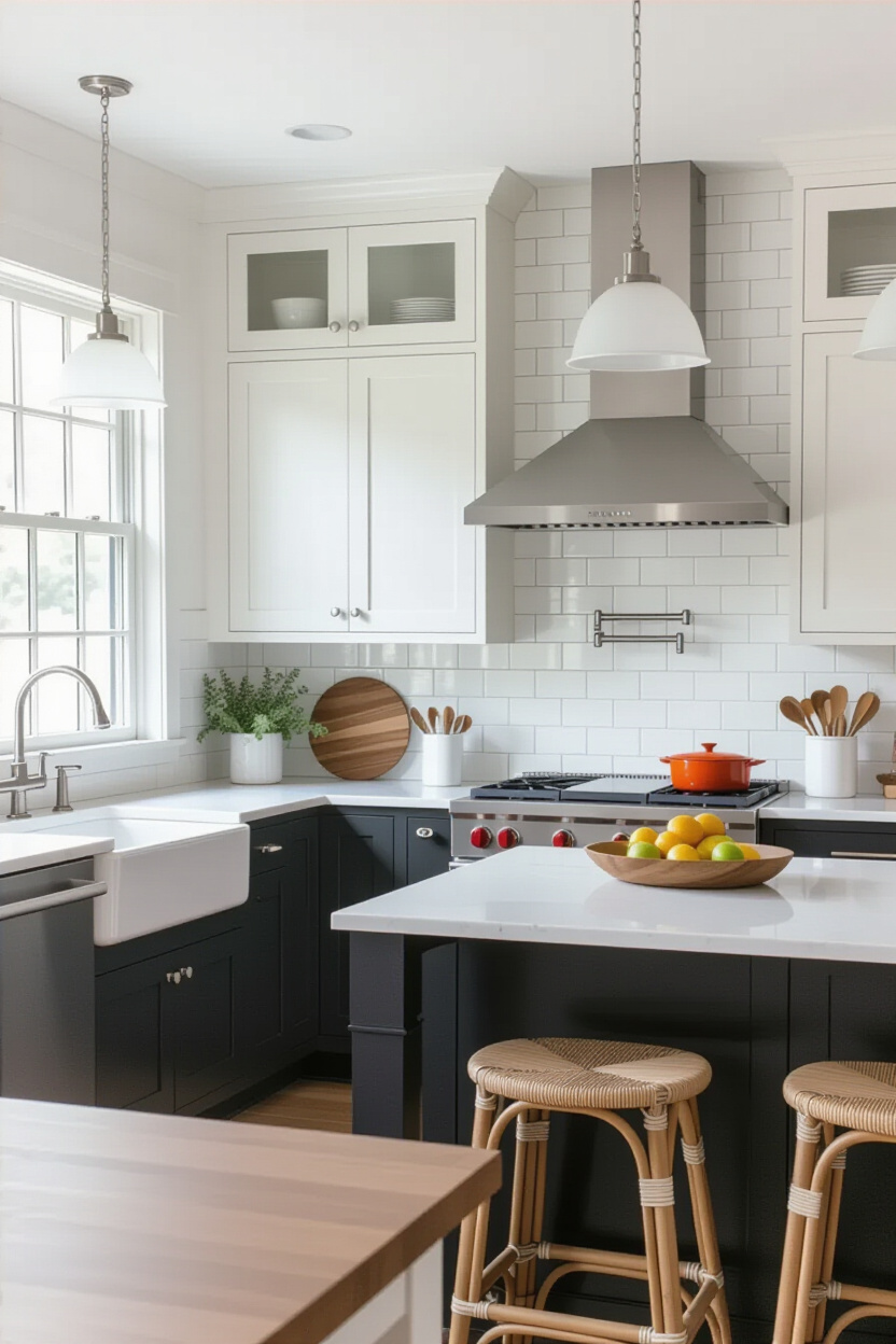 two tone kitchen cabinets, kitchen cabinets color combination, white kitchen two tone cabinets, white two tone kitchen cabinets, two tone kitchen cabinets charcoal and white