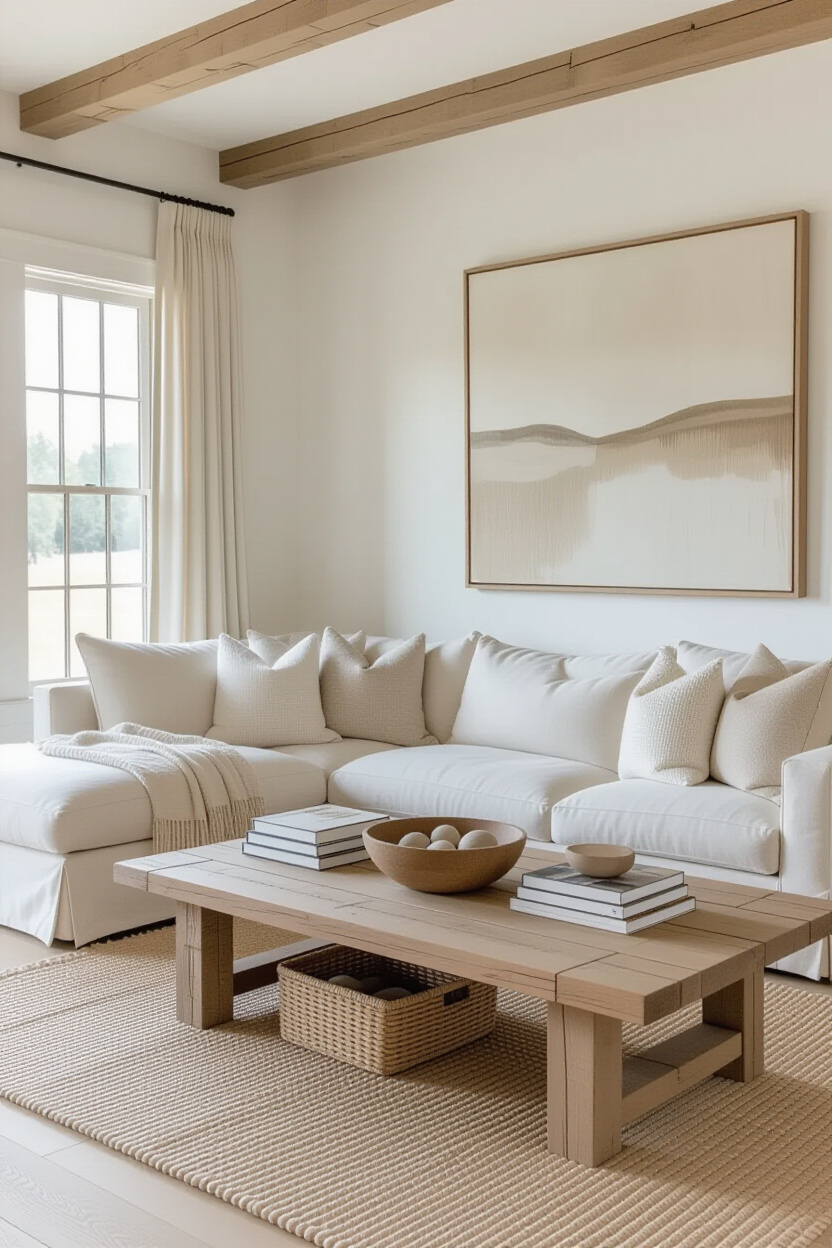 decor home living room, neutral living rooms, beige accent wall living room, neutral taupe living room, dark couch neutral living room