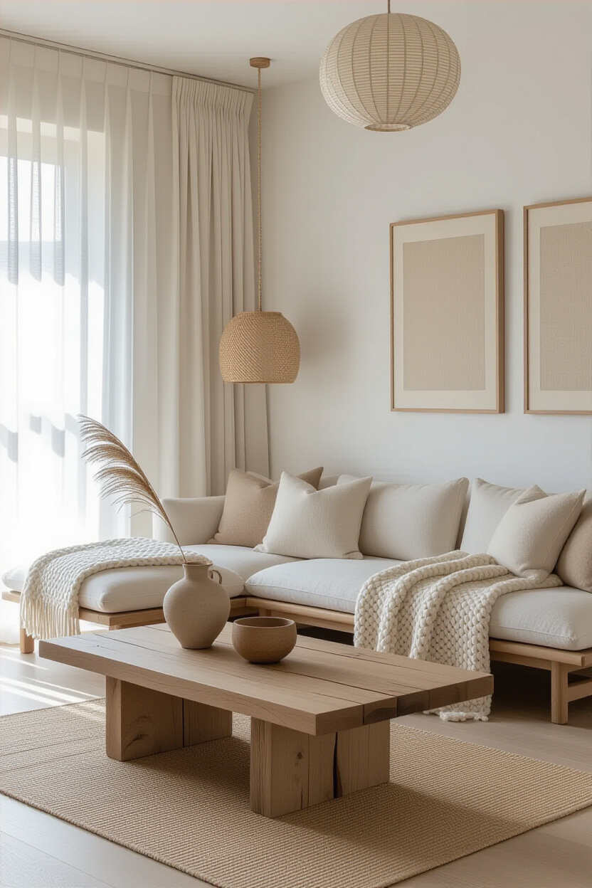 japandi design, japandi decor, japandi living room ideas, japandi home design, japandi wall design