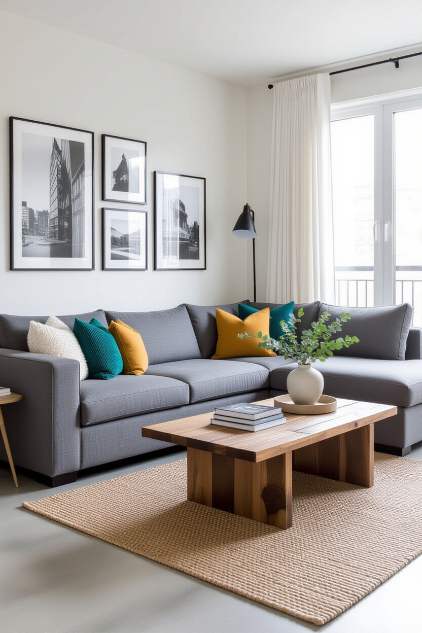 design living room, small living room layout, vintage eclectic living room, rug for small living room, small living room with storage