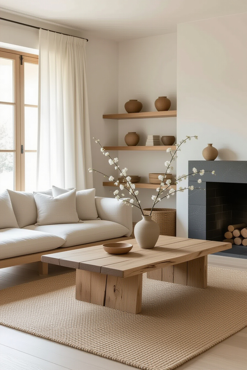 japandi living room, japandi living, japandi interiors living room, japandi style living room, japandi living room design tv wall