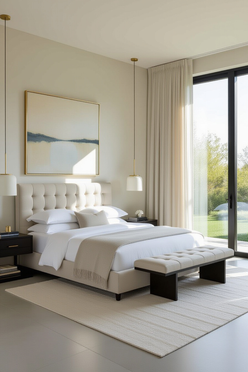 luxury bedroom master, modern luxe bedroom, luxe modern bedroom, room design bedroom, large luxury bedroom