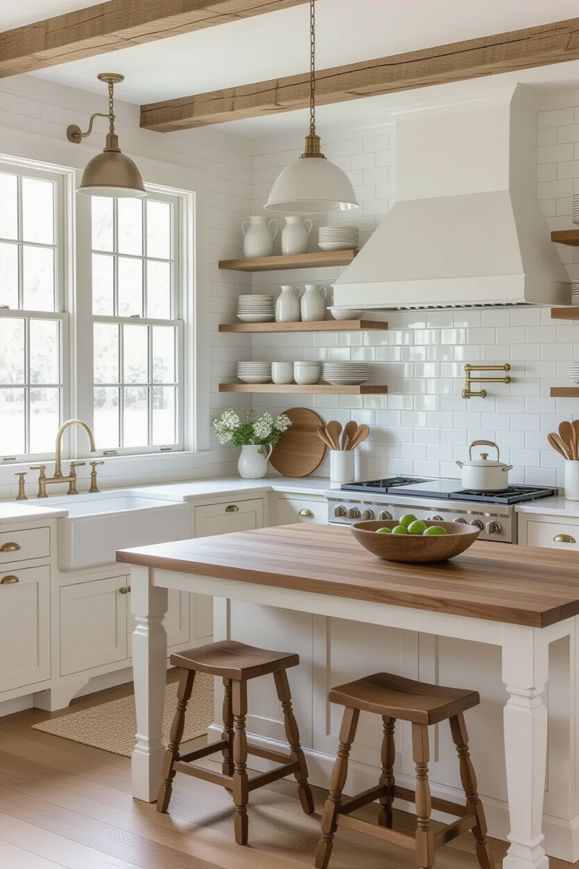 timeless kitchen, decor minimalist, white kitchen cabinets, dream house interior, timeless neutral kitchen