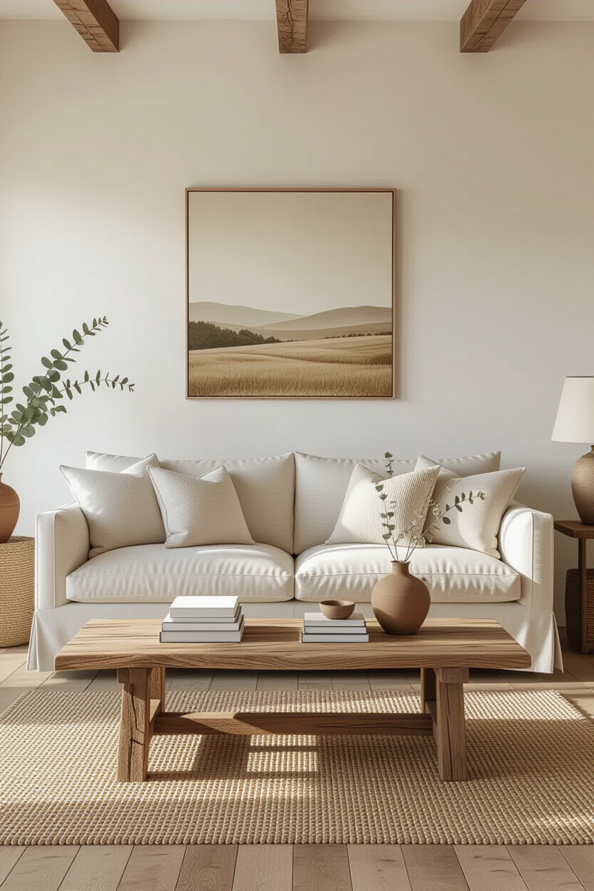 small living room decor, cozy living rooms, organic living room, long living room decor, comfortable living room