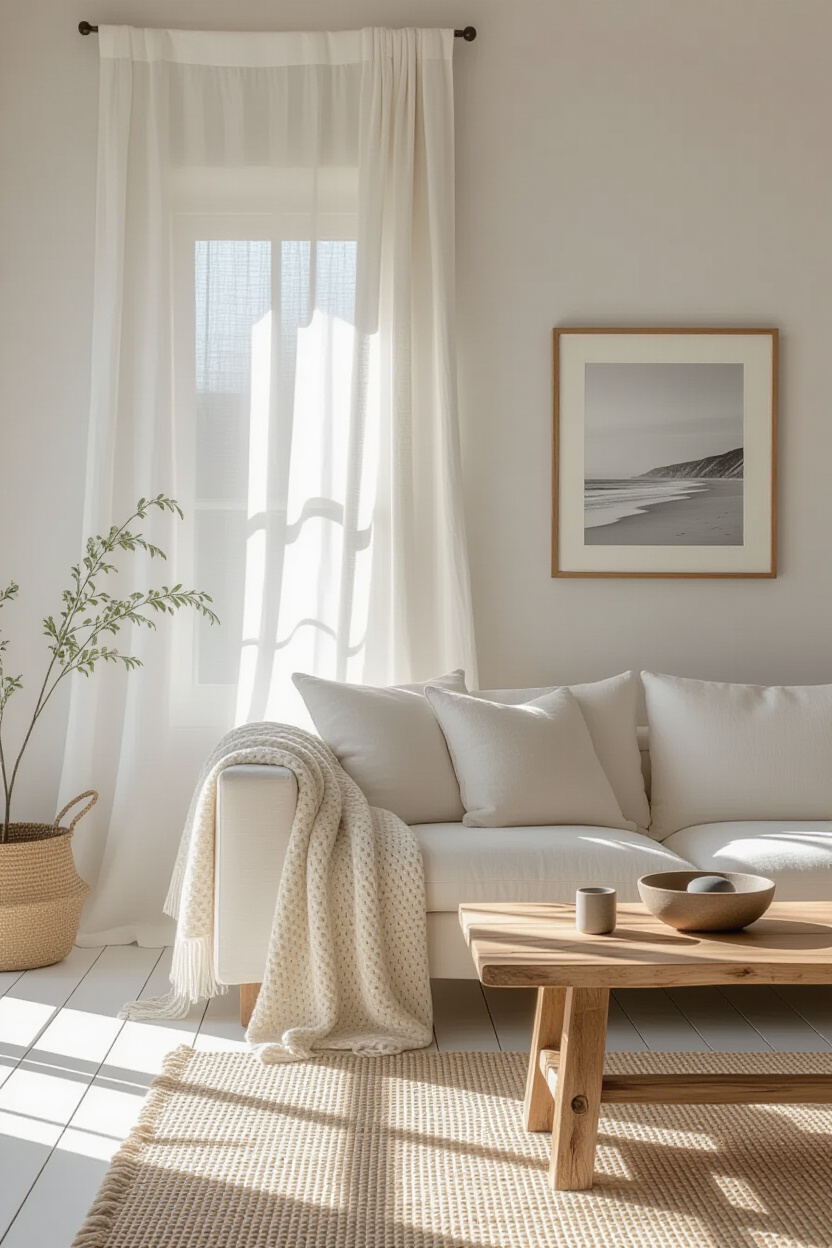 living room, small living room, home living room, beige farmhouse living room, neutral living room