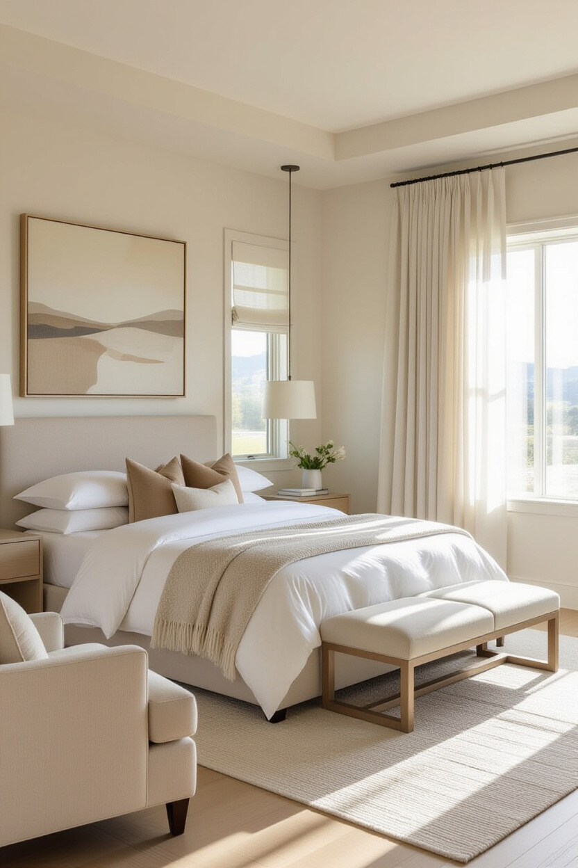 bedroom design styles, modern luxe bedroom, modern luxury guest bedroom, guest bedroom, resort bedroom design