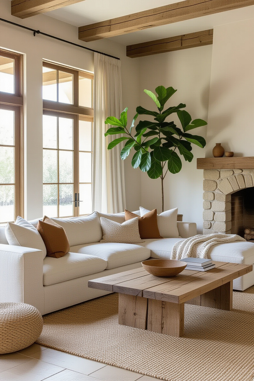 earthy home decor, earth tone living room, earthy style living room, earthy eclectic living room, earthy living room decor