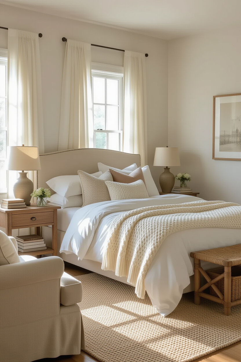 cozy room, room inspiration bedroom, cozy comfy bedroom, vintage bedding set, large master bedrooms decor cozy relaxing