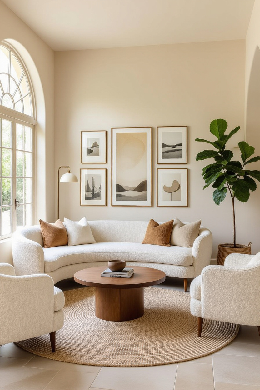 home design living room, apartment living room design, earthy living room, beige interior design living room, garden theme living room