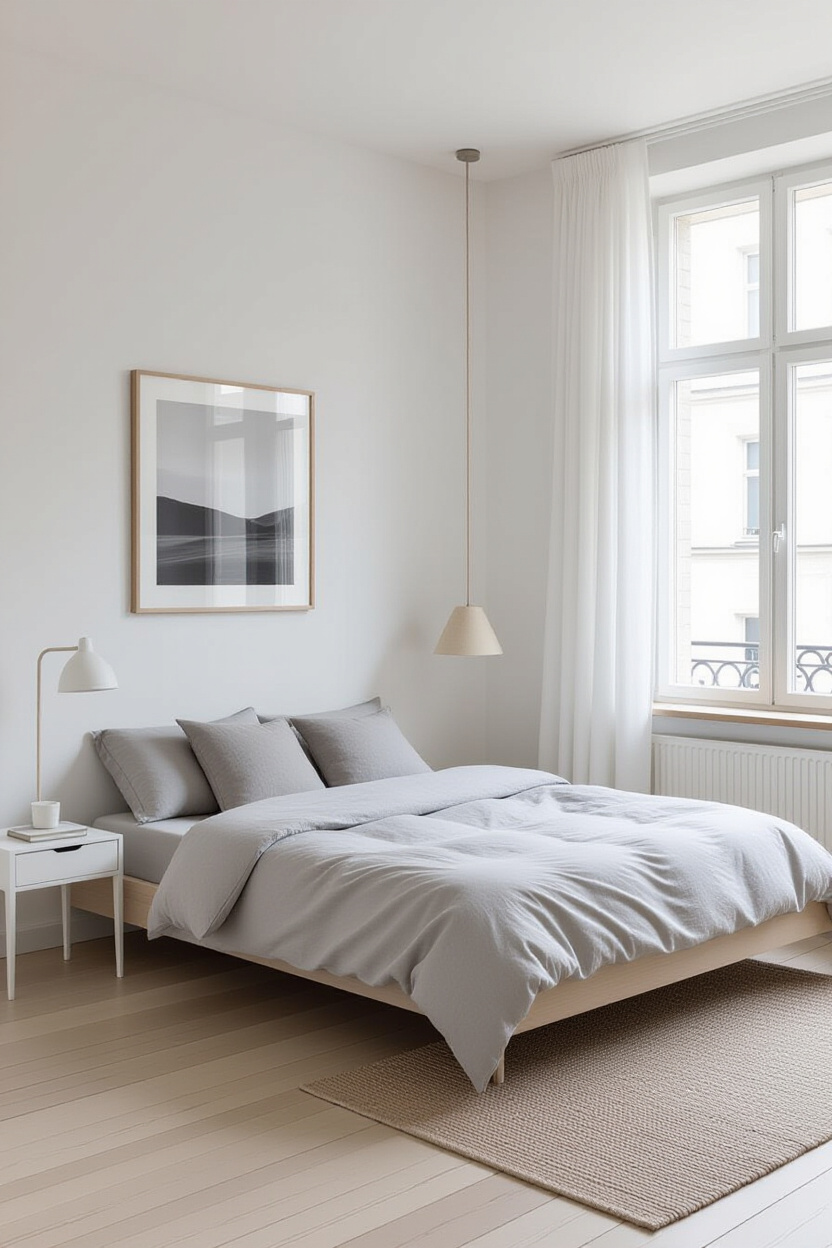 minimalist room, room redesign, minimalist bedroom storage, modern minimalist bedroom, white minimalist bedroom